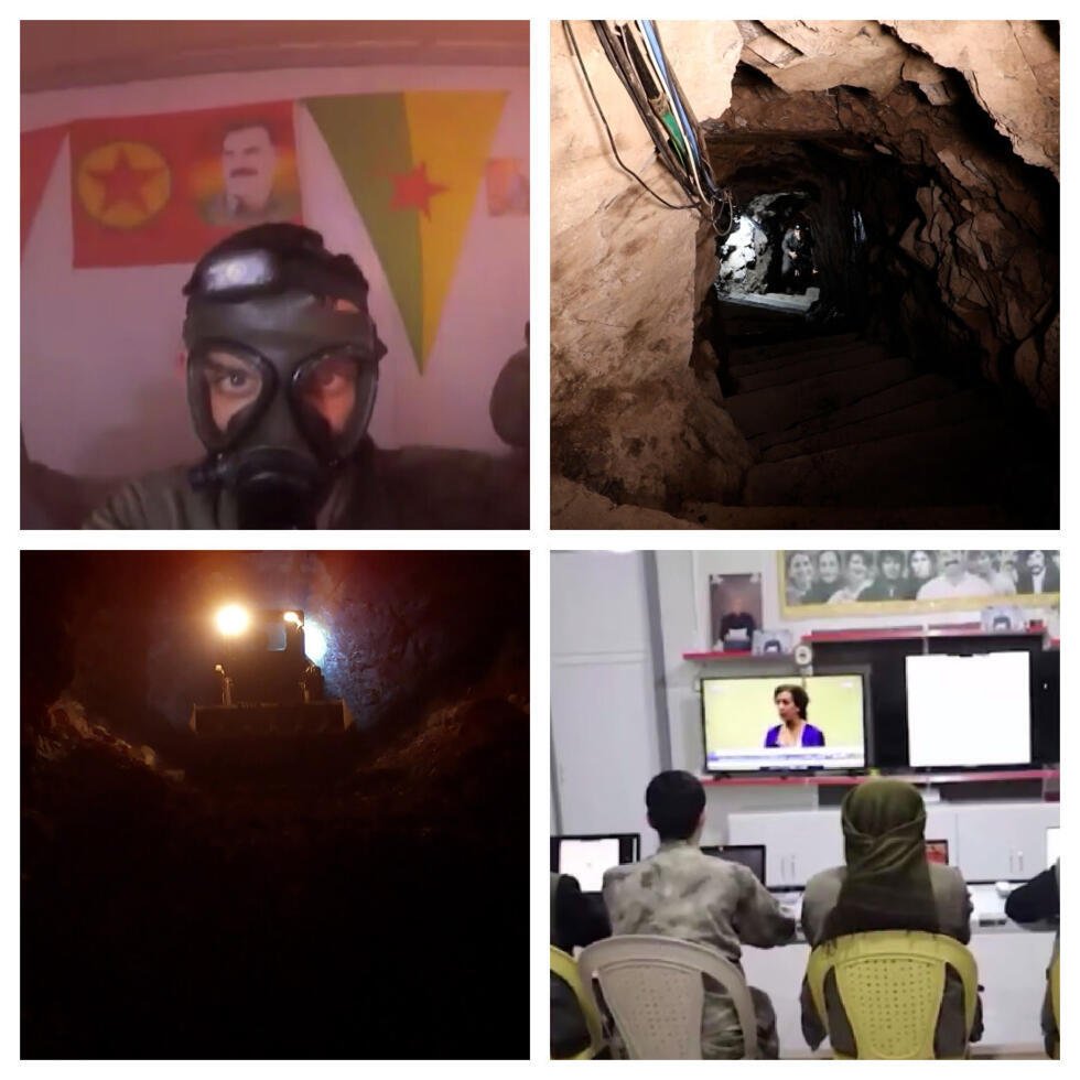 These images, published in July 2025 by a media outlet close to the PKK, show the life of Kurdish fighters in the tunnels.
