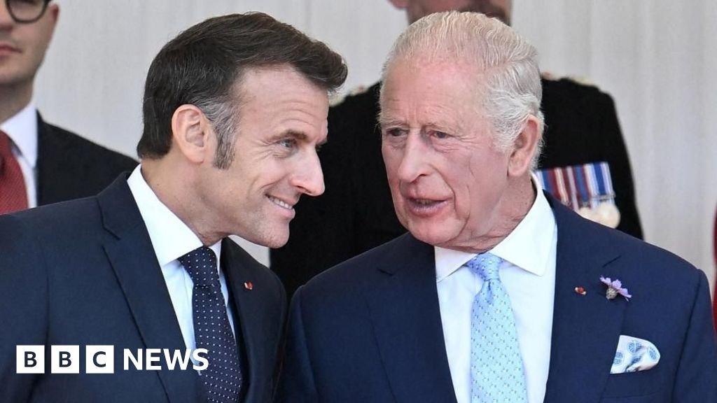 Watch: Macron's day with the Royal Family