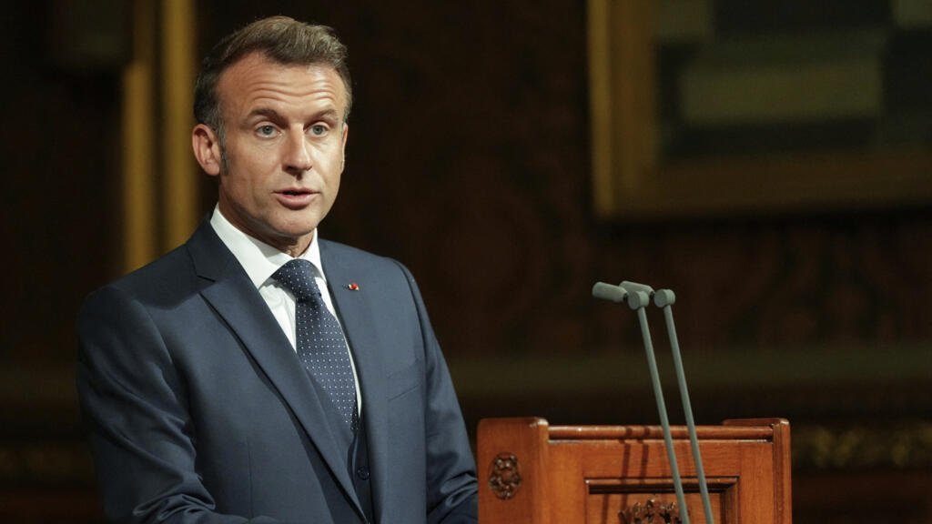 Macron tells British lawmakers UK and France need to protect post-WWII order